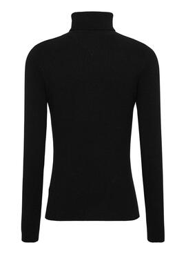 Jerseys Tommy Jeans Essential Turtleneck  negro para mujer