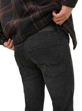 Pantalón Vaquero Jack and Jones Mike Negro Hombre