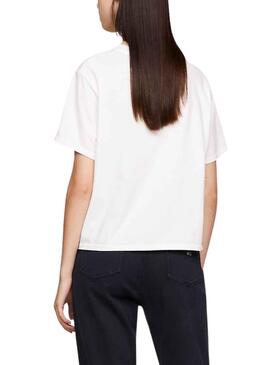 Camisetas Tommy Jeans blancas para mujer.