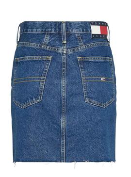 Falda  Tommy Jeans Mom Denim azul  para mujer 