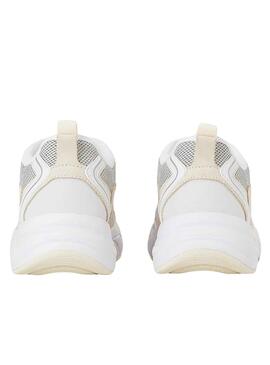Zapatillas Calvin Klein Retro Tennis Blanco Mujer
