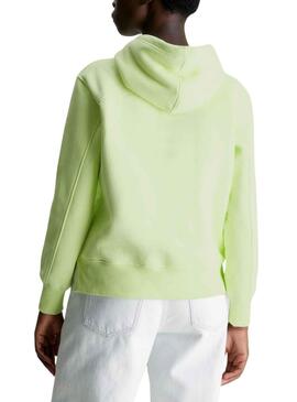 Sudadera Calvin Klein Monologo Reg Verde Hombre