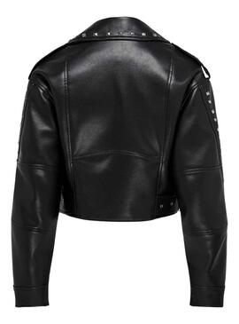 Cazadora Only Biker Sia Negro Tachuelas
