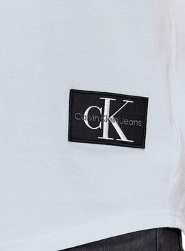 Camiseta Calvin Klein Turn Up Azul Para Hombre