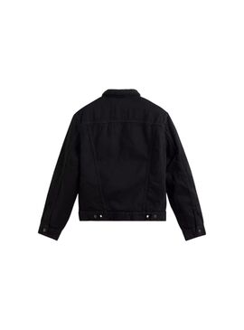 Cazadora Vaquera Levis Borreguillo Negro Hombre