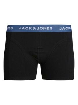 Calzoncillos Jack and Jones Gab Pack 3 Negro