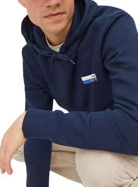 Sudadera Jack And Jones Corp Logo Hood Marino