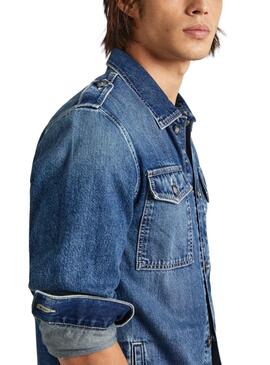 Sobrecamisa Pepe Jeans Luka Denim Para Hombre