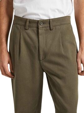 Pantalón Pepe Jeans Chino Relaxed Verde Hombre