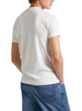Camiseta Pepe Jeans Castle Blanco Para Hombre