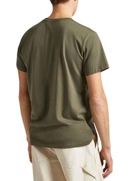 Camiseta Pepe Jeans Eggo Verde Para Hombre