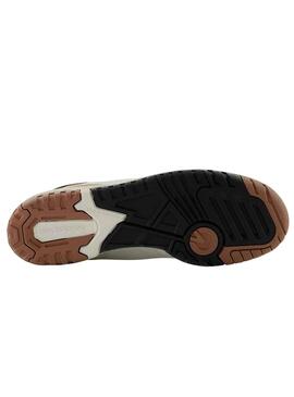 Zapatillas New Balance 550 blanco y marrón para hombre