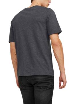 Camiseta Jack And Jones Paulos Gris Para Hombre