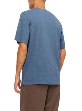 Camiseta Jack And Jones Paulos Azul Para Hombre