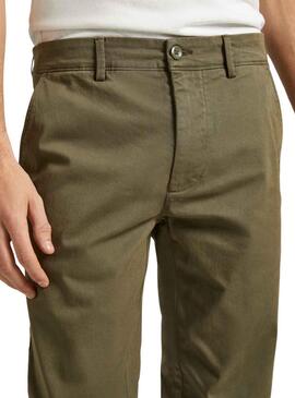 Pantalón Chino Pepe Jeans Slim Twill Verde Hombre