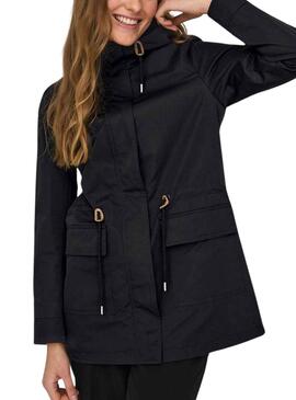 Parka Only Louise Negro Para Mujer