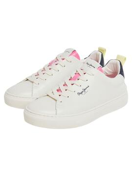 Zapatillas Pepe Jeans Camden Street Blanco y Azul
