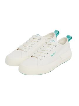 Zapatillas Pepe Jeans Allen Band Blanco Para Mujer