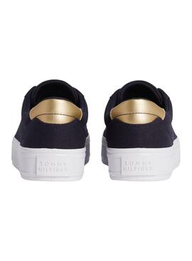 Zapatillas Tommy Hilfiger Canvas Marino para Mujer
