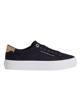Zapatillas Tommy Hilfiger Canvas Marino para Mujer