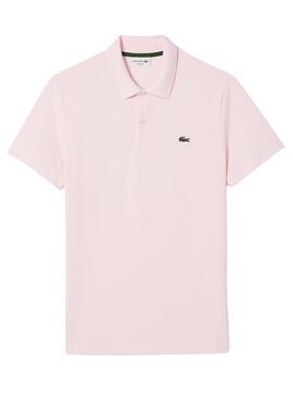 Polo Lacoste Stretch Rosa para Hombre