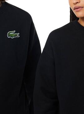 Sudadera Lacoste Loose Negro para Hombre y Mujer