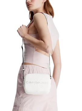 Bolso Calvin Klein Cam Blanco para Mujer