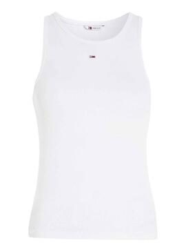 Camiseta Tommy Jeans Essential Blanco para Mujer