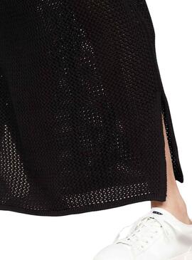 Falda Tommy Jeans Maxi Negro para Mujer