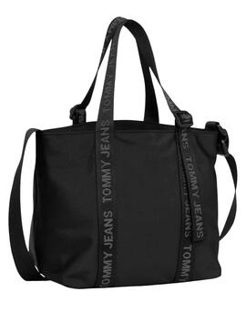 Bolso Tommy Jeans Tote Negro para Mujer