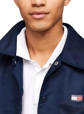 Chaqueta Tommy Jeans Coach Marino para Hombre