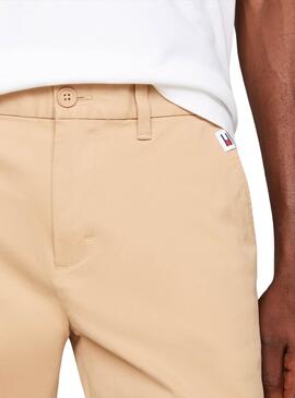 Pantalones Tommy Jeans Austin beige para hombre