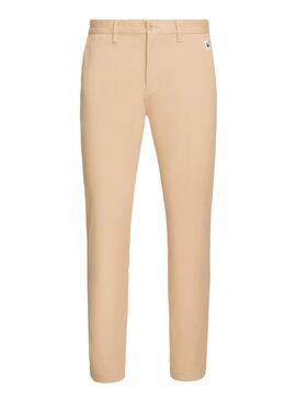 Pantalones Tommy Jeans Austin beige para hombre