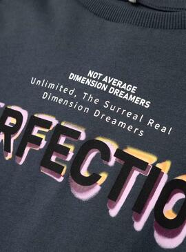 Camiseta Name It Balongo Loose Gris Para Niño