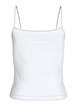 Camiseta  Calvin Klein Jeans Monologo Strappy blanco para mujer 