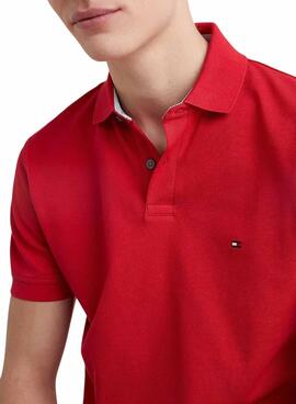 Polo Tommy Hilfiger 1985 Regular Rojo para Hombre