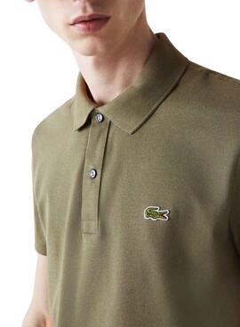 Polo Lacoste Slim Fit Verde Hombre