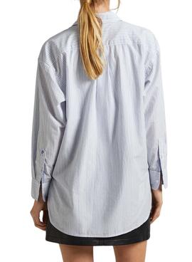Camisa Pepe Jeans Pixie Azul Para Mujer