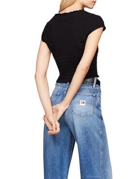 Camisas y tops Tommy Jeans negros para mujer. (47 caracteres)