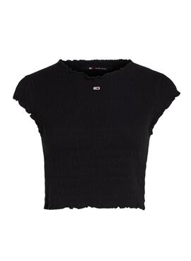 Camisas y tops Tommy Jeans negros para mujer. (47 caracteres)