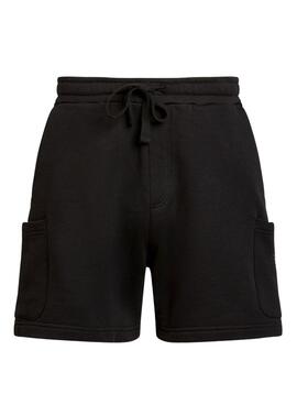 Bermudas Tommy Jeans Badge negro para hombre  