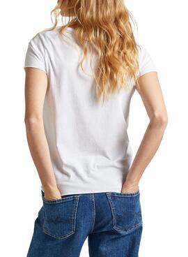 Camiseta Pepe Jeans Jury Blanco Para Mujer
