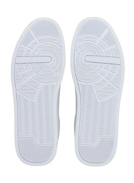 Zapatillas Tommy Hilfiger Court Piel Blanco Hombre