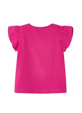 Camiseta Mayoral Fucsia Estampada Para Niña