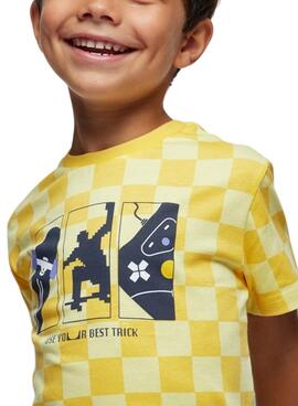 Camiseta Mayoral Best Trick Amarillo Para Niño