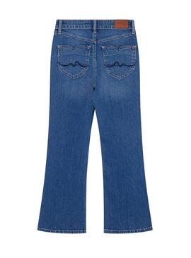 Pantalón Pepe Jeans Slim Fit Flare Denim Para Niña