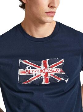 Camiseta Pepe Jeans Clag  marino para hombre 