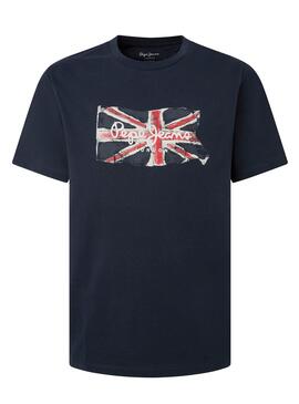 Camiseta Pepe Jeans Clag  marino para hombre 