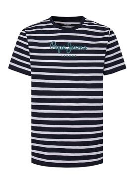 Camiseta Pepe Jeans Striped Eggo Marino Hombre