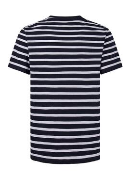 Camiseta Pepe Jeans Striped Eggo Marino Hombre